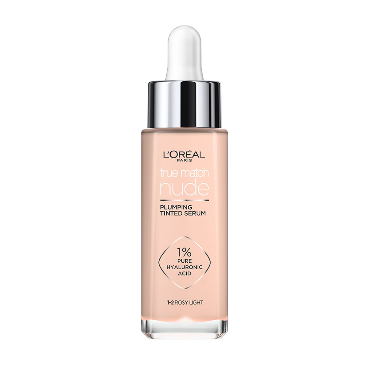 Гіалуронова тональна сироватка для обличчя L'Oreal Paris True Match Nude 1-2 Rosy Light, 30 мл